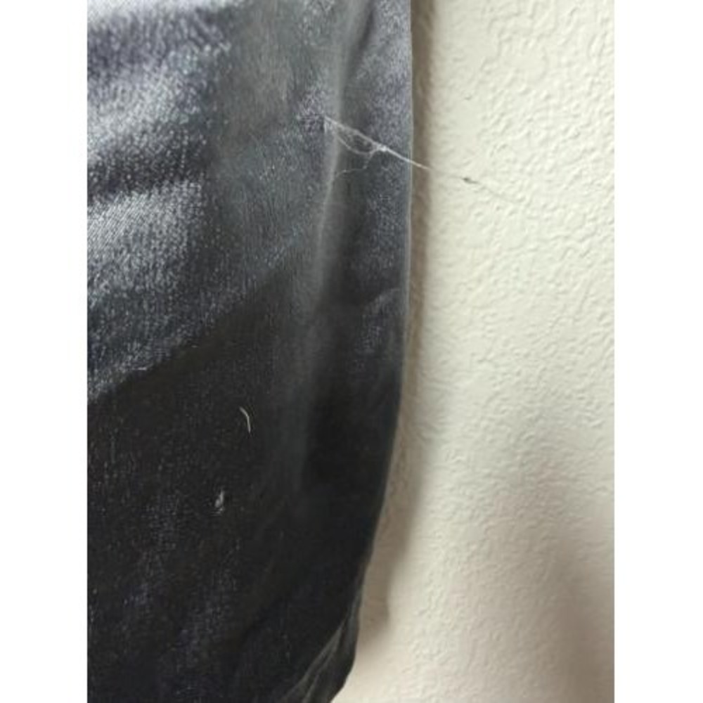 Victorias Secret Satin Kimono Robe Womens Medium Black Tie Belted 3/4 Sleeve - Picture 3 of 12